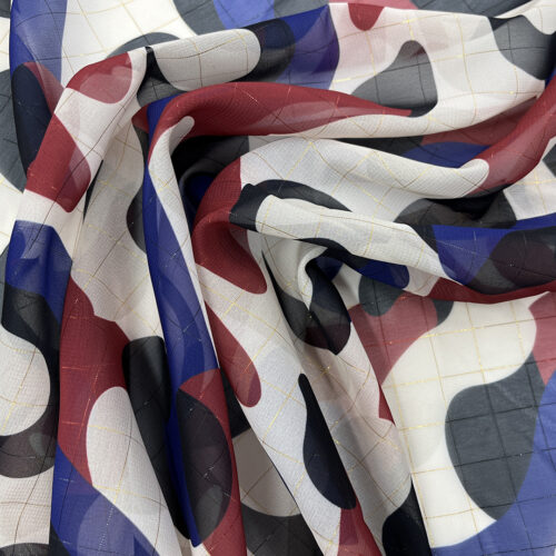 65gsm 100% Polyester Chiffon Translucent Fabric Bridal Dress 1K08