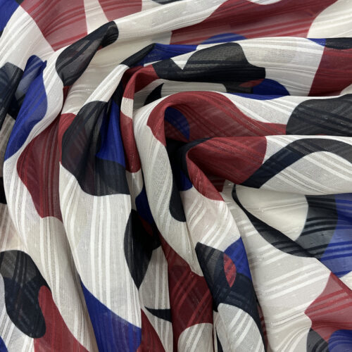 80gsm 100% Polyester Chiffon Translucent Fabric Dress 1K18