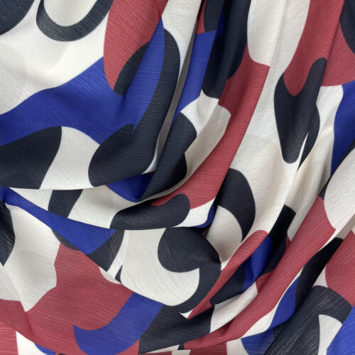 135gsm 100% Polyester Chiffon Breathable Fabric Blouse 1K30