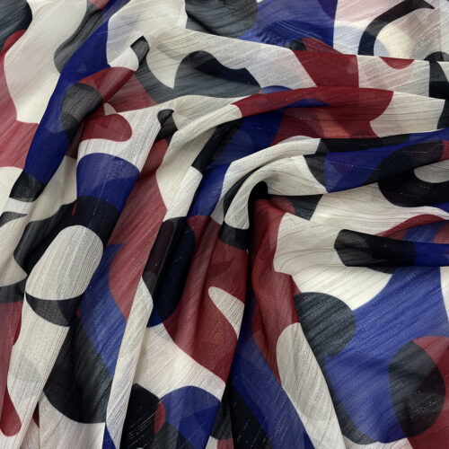 75gsm 100% Polyester Chiffon Soft Hand Feel Fabric Dress 1K32