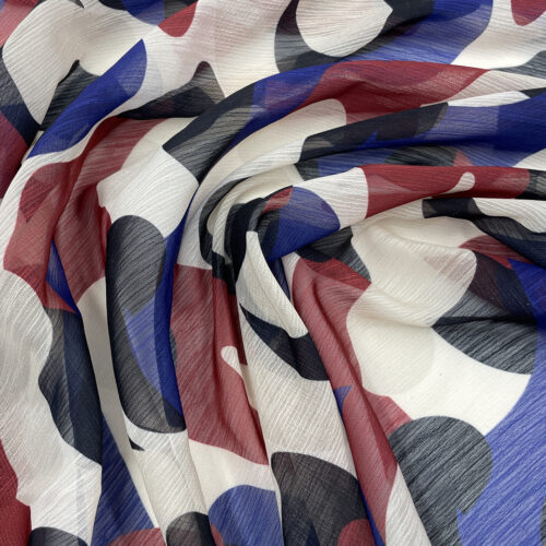 60gsm 100% Polyester Chiffon Shiny Hand Feel Fabric Evening Dress 1K35