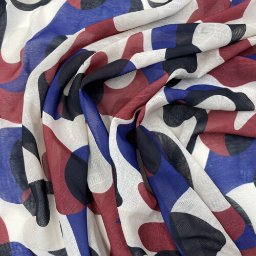 95gsm 100% Polyester Georgette Breathable Fabric Sun Protective Clothing 1K36