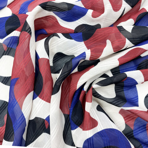 75gsm 100% Polyester Chiffon Soft Hand Feel Fabric Dress 1K40