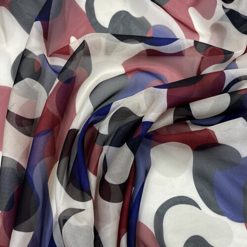 30gsm 100% Polyester Chiffon Breathable Fabric Blouse 1K43