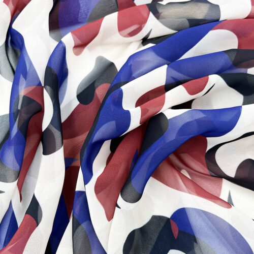 70gsm 100% Polyester Georgette Translucent Fabric Beachwear 1K61