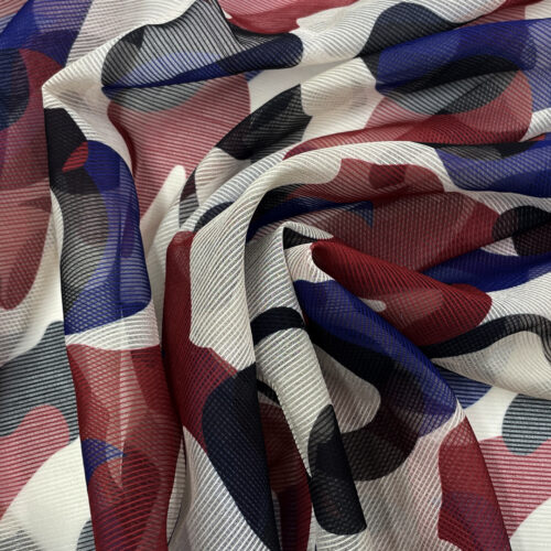 50gsm 100% Polyester Stripe Soft Hand Feel Fabric Dress 1K63