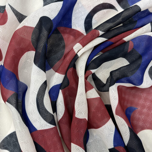 80gsm 100% Polyester Georgette Soft Hand Feel Fabric Skirt 1K64