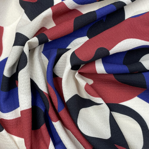 95gsm 100% Polyester Seersucker Textured Fabric Blouse 1K69