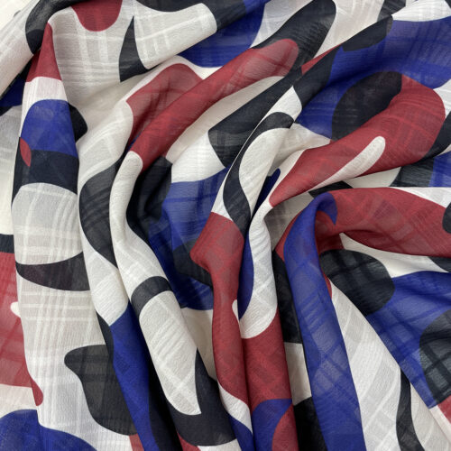 85gsm 100% Polyester Georgette Breathable Fabric Beachwear 1K72