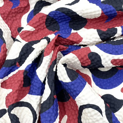 90gsm 100% Polyester Plisse Textured Hand Feel Fabric Dress 1K76