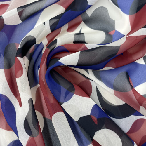 60gsm 100% Polyester Chiffon Soft Hand Feel Fabric Sleepwear 1K79