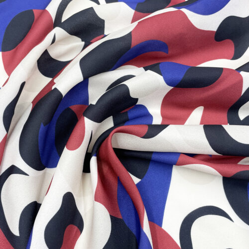 115gsm 100% Polyester Burlap Soft Hand Feel Fabric Evening Dress 1K81