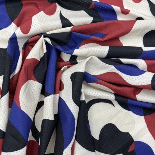 170gsm 95% Polyester 5% Spandex Bird Eye Breathable Fabric Sportswear 3K11