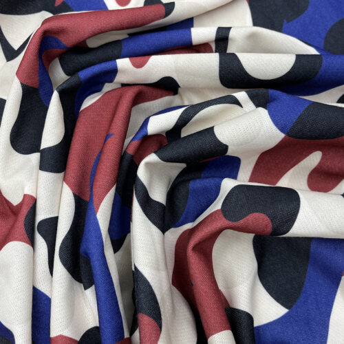 265gsm 95% Polyester 5% Spandex French Terry Crisp Hand Feel Fabric Streetwear 3K12