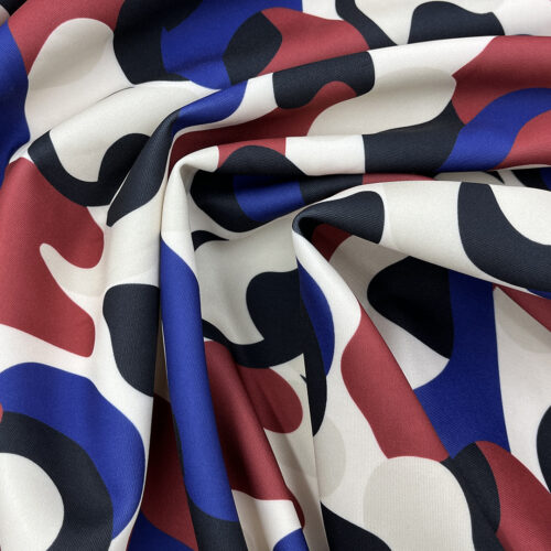 310gsm 95% Polyester 5% Spandex Scuba Crisp Hand Feel Fabric Streetwear 3K20